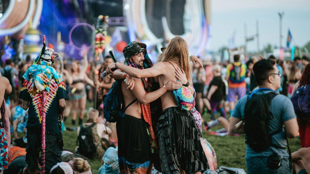 Festival goes from the community hugging and sharing positive vibes at Electric Forest